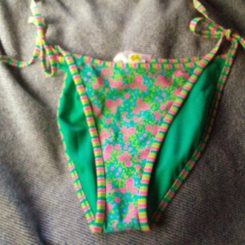 NWT! Wild Fable Green Floral Bikini Bottom